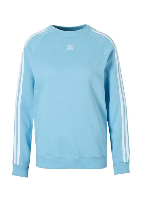 adidas trui lichtblauw|Blauwe adidas Originals Truien & sweaters voor dames online .